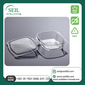 Increíble venta en excelente calidad, embalaje de almuerzo, reciclable, precio bajo, con bisagras, contenedor de plástico PET para comida para llevar, contenedor de comida (con bisagras) - Product Image 4