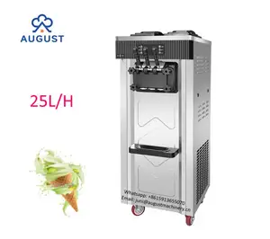 32 L stainless steel 2+1 mix 3 flavors commercial yogurt soft serve ice cream machine