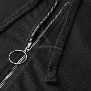 Sweat à capuche décontracté pour femme, léger, avec fermeture éclair, capuche à cordon réglable, poche kangourou, logo sur le devant, écologique, respirant - Product Image 6