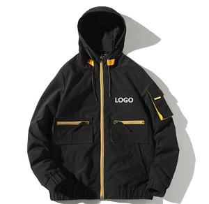 Dernier modèle à la mode, vestes de pluie élégantes et coupe-vent légères, sweat à capuche bombardier softshell en tissu Javcket d'hiver - Product Image 1