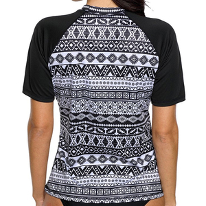Camiseta deportiva de ocio informal de verano para mujer personalizada de alta calidad con cuello estampado y logotipo bordado, camisetas para mujer - Product Image 4