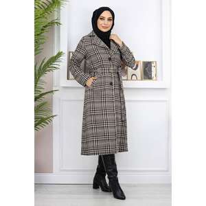 Abrigo de plumón a cuadros para mujer - Product Image 6