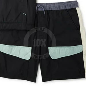 For Online Sale Wholesale Unisex <b>Zip</b>-Up Two Piece Windbreaker <b>Shorts</b> Set Custom Color 100% Polyester - Product Image 4