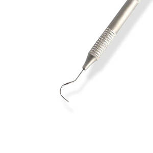 Sondas dentales curvas rectas reutilizables de acero inoxidable de alta calidad, instrumentos quirúrgicos de diagnóstico esenciales manuales CE - Product Image 5