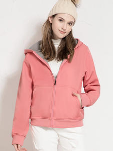 Automne hiver extérieur Couple chaud Softshell à capuche ciré fermeture éclair pull dégoulinant imprimer sweats à capuche tricotés en vrac - Product Image 3