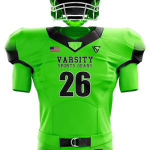 Uniforme de fútbol americano para hombres, pantalones de Jersey verdes y negros personalizados, aparejos transpirables, sarga, ropa deportiva duradera, Kit de entrenamiento - Product Image 2