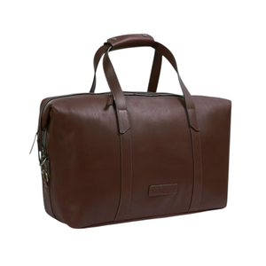 Sac de sport en cuir de luxe marron pour hommes Design élégant et portable Look de qualité supérieure Doublure en toile de haute qualité - Product Image 3