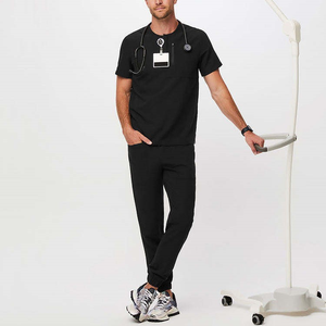 Uniformes Médicos de Tela Tejida de Alta Calidad al por Mayor, Conjuntos de Uniformes de Enfermera Antiarrugas, 100% Fibra de Bambú, Color Personalizado - Product Image 4