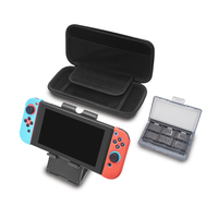 Kit 9 en 1 en parfait état pour Nintendo Switch LOED, kit d'accessoires avec étui de protection en silicone, étui de transport en EVA