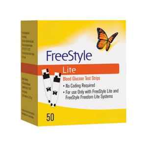 Freestyle Lite & Optium strip tes glukosa darah paket 50 strip pemantauan Diabetes akurat untuk glukometer yang Anda inginkan - Product Image 2