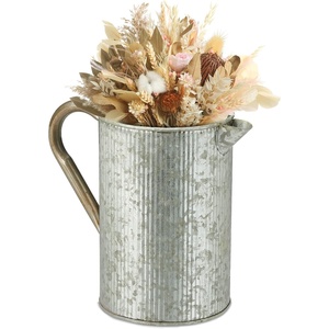 Jarrón de Metal galvanizado Decoración de metal atemporal Florero personalizable Florero elegante personalizado para el hogar y la Oficina - Product Image 5