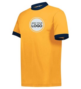 Ringer 50% <b>Polyester</b>, 50% Cotton T <b>Shirts</b> Sportswear Ringer Tee T <b>Shirt</b> - Product Image 2