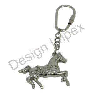 Llavero ecuestre hecho a mano llavero de caballo fundido llaveros de Metal pulido brillante para regalo llavero sostenible coleccionable venta - Product Image 3