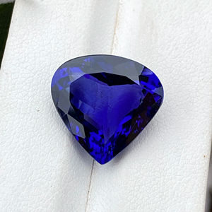 15 MM Deluxe Qualité Naturelle Tanzanite Coeur Cut Pierre Avec Excellente Couleur Cuisson Naturel Zoisite 11.33 Carat Loupe Propre - Product Image 1