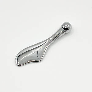 Zinklegierung Massagegerät Kurzer Griff Wangenmassagegerät Doppelroller 3D-Roller Kleiner Delfin Gesichts-Schönheitsgerät - Product Image 2