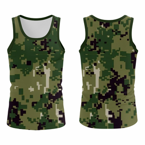 Camiseta sin mangas de punto lavado para hombre, para entrenamiento, fitness, gimnasio, ropa deportiva activa que absorbe la humedad y anti-pilling - Product Image 5