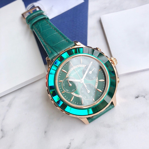 Water Ghost Triple Eye Quartz Elegant and Simple Crystal <strong>Set</strong> with Diamonds <strong>Fashionable</strong> Quartz Ladies <strong>Watch</strong> - Product Image 3