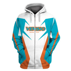 Sweatshirts à capuche de motocross de course personnalisés entièrement numériques par sublimation sport avec impression de course pour la saison d'hiver - Product Image 6