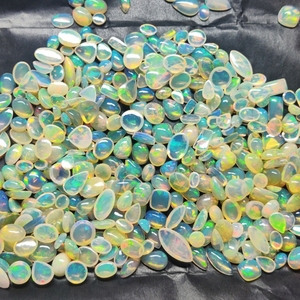 โอปอลทรงหลังเบี้ยโอปอลอัญมณีสีขาวทรงต่างๆจากเอธิโอเปียนธรรมชาติรูปทรงกลมลูกแพร์มาร์คีสสามเหลี่ยมสี่เหลี่ยมขนาด2มม. 20มม. - Product Image 1