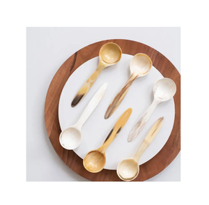 100% Real Buffalo Horn Tea Spoon Cutlery for Coffee Tea Wine Horn Spoon for <b>Wedding</b> Dinner Spoon Luxury Horn Cutlery - Product Image 3