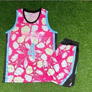 Diseño de tendencia, uniforme de baloncesto hecho a medida para hombres, conjuntos de Jersey de baloncesto de poliéster de entrenamiento de baja calidad - Product Image 6