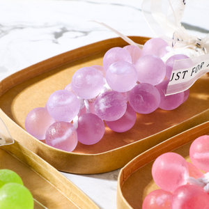 Xà phòng nho tự nhiên thủ công <span class=keywords><strong>OEM</strong></span>, dầu ô liu hữu cơ, nước rửa tay thơm, màu tím, làm thủ công - Product Image 2