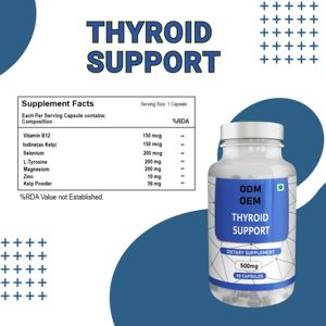 แคปซูลสมุนไพรบำรุงต่อมไทรอยด์ ผสมแมกนีเซียมและแอล-ไทโรซีน 90 แคปซูล สำหรับผู้ชายและผู้หญิง - Product Image 3
