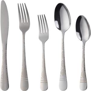 Vente en gros de couverts modernes à bas prix Fournisseurs de couverts en acier inoxydable argenté poli pour banquets, mariages - Product Image 5