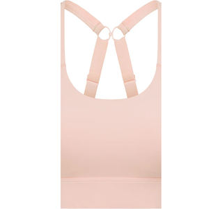 Wholesale Simple High Support Fitness Yoga Sports <b>Bra</b> for Women Front Logo Removable Adjustable <b>Straps</b> Breathable Quick Dry - Product Image 3