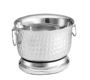 Têtes de renne sur les côtés poignée Seaux à glace antiques Fait à la main Look vintage Artisanat indien Seau à glace Vente chaude Utilisation de la fête - Product Image 5