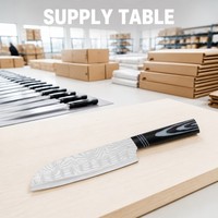Groothandelsleverancier Santoku-mes 7 inch, bulkmarkt, keukenbestelling, scherp snijgereedschap, dagelijks gebruik.