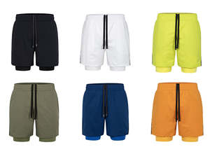 Pantalones cortos deportivos para hombre, ligeros, transpirables, de secado rápido, para entrenamiento atlético, correr, con cintura elástica, ropa deportiva cómoda - Product Image 5