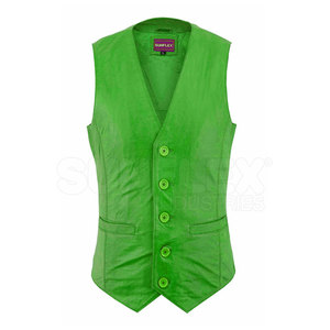 Chaleco de cuero genuino para hombre de la mejor calidad 2024, ropa de invierno, prendas de vestir exteriores sin mangas, característica transpirable - Product Image 3