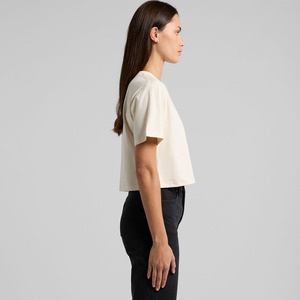 Camiseta Corta Moderna para Mujer, Suave y Transpirable, de Algodón, Cuello Redondo, Corte Regular, Mangas Cortas, Bajo sin Rematar, Ecológica, Ligera, Perfecta - Product Image 3