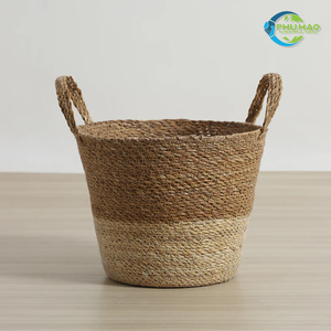 Decorative Handmade Vietnamese <b>SEAGRASS</b> <b>LAUNDRY</b> <b>BASKET</b> Plant Pots From Vietnam, Ideal for Home, Affordable <b>Laundry</b> Organizer - Product Image 5