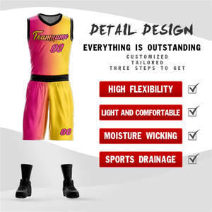 Uniforme de baloncesto BSCI, poliéster, ropa deportiva Servicios OEM Uniforme de baloncesto de último estilo Diseño personalizado de alta calidad para hombres - Product Image 2
