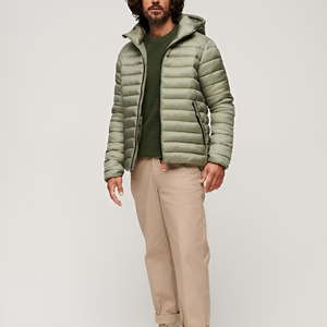 Veste d'hiver chaude coupe-vent de luxe pour homme, veste matelassée brillante, veste d'extérieur épaisse en duvet pour homme - Product Image 2