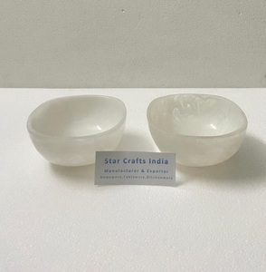 Résine Premium Mini Designer Bols Brillant Aqua Swirl Couleur Servir Salade Fruits Mélange Aliments Maison Hôtel Restaurant Vaisselle - Product Image 1