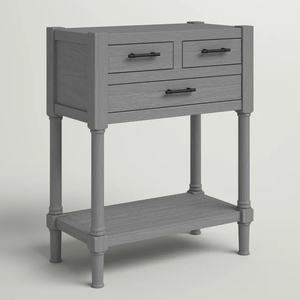 OEM Customized Modern Grey Wooden <b>Console</b> <b>Table</b> Handcrafted Bamboo for Entry Decor Newly Designed - Product Image 3