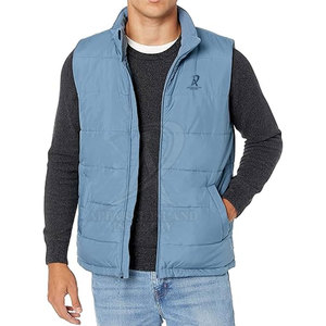 Chaleco acolchado de poliéster 100% para hombre, ropa exterior informal de invierno, transpirable, personalizado, de alta calidad - Product Image 2