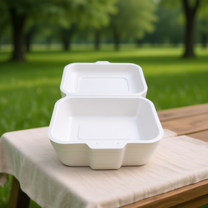 Contenitore per Pranzo Usa e Getta a Forma di Conchiglia 9x8'' - Product Image 3