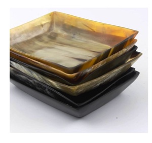 Natural Buffalo Horn Dish <b>Set</b> Rustic Modern Oval Round Shapes Vintage Style <b>Lunch</b> Box Soup Spoon Salad Bowl Parties <b>Lunches</b> - Product Image 3