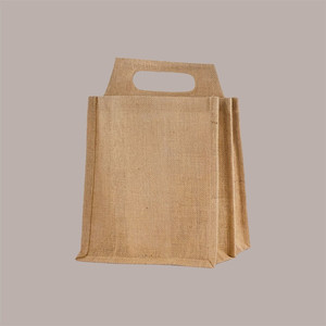 10 Uds. Bolsas de yute Natural para exteriores 500/750ml portabotellas 24,5 + 17xH23.5/31 cm para compras de cerveza - Product Image 5