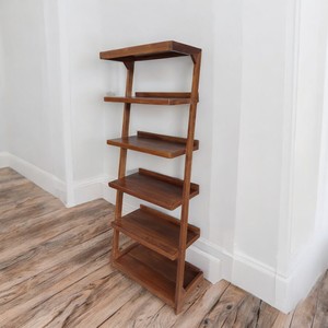 Z Teak Wood <b>Bookcase</b> for Display and Storage Versatile Home Furniture for Living Room and Office Use - Product Image 4