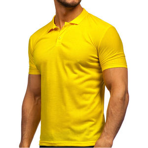 Coton d'été décontracté à manches courtes pour hommes pour polo respirant et impression personnalisée mode d'été avec solide - Product Image 2