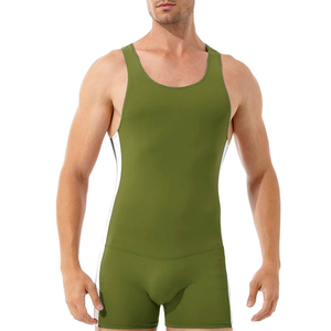 Best Selling Sleeveless Fitness Workout Singlet Solid <b>Colour</b> Breathable Tournament Bodybuilding Wrestling Uniform - Product Image 1
