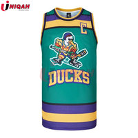 Collection de maillots de hockey Mighty Ducks pour hommes vintage-maillot de basket-ball S-XXXL vêtements de sport uniformes personnalisés