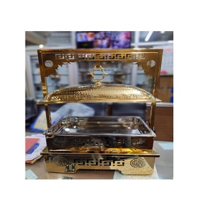 Calentador de Comida de Acero Inoxidable de Alta Calidad y Durabilidad, Diseño Art Deco, Color y Tamaño Personalizables, Juego de Buffet ELEGANTE - Product Image 1