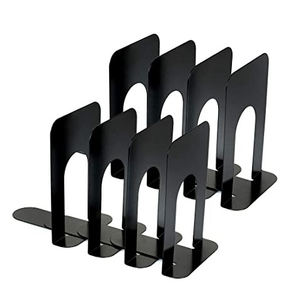 Sujetalibros de Metal de Color negro con diseño de ángulo personalizado decente, decoración del hogar, soporte ajustable para libros - Product Image 5