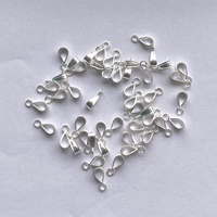 Connecteurs d'accessoires en argent sterling 925 de 4 mm et 6 mm, anneaux de suspension pour pendentifs, apprêts pour perles dorées micronnées, entretoises